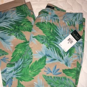Lauren floral khaki pants